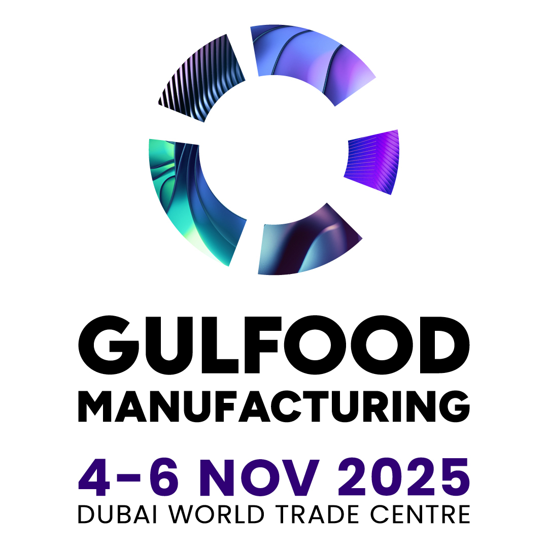Gulfood Manufacturing 2025 logo – food and beverage processing and packaging exhibition, Dubai World Trade Centre, 4-6 November 2025